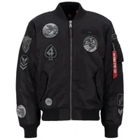 Alpha Industries Ma-1 Patch Jacke - Black / 515