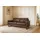 Home Affaire 3-Sitzer HOME AFFAIRE "Pinto, 206 cm, Cord, Chenille, Lederoptik", braun, B:206cm H:85cm T:97cm, Kunstleder (65% Polyester, 35% Lederfasern);Cord (92% Polyester, 8% Polyamide), Sofas, mit Keder, schwarze Metallfüße, Wellenunterfederung