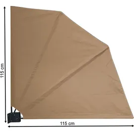 Quick Star Sichtschutzfächer 115 x 115 cm Beige Polyester