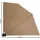 Quick Star Sichtschutzfächer 115 x 115 cm Beige Polyester