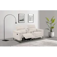 Places of Style 2-Sitzer Lund in Cord, 2er-Kinosofa, TV-Sessel, Multimedia-Sofa, USB-A, m. elektrischer o. manueller Relaxfunktion, Getränkehalter u. Staufach beige