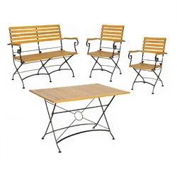 acamp Tischgruppe 2x Lindau Klappsessel 1x  Lindau Klappbank 1x 57436 Lindau Klapptisch