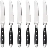 Gräwe Dessertmesser, Serie Nürnberg, 6er Set, schwarze Griffe
