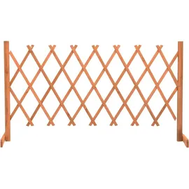 vidaXL Garten-Rankzaun 150 x 80 cm Orange/Holz