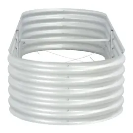vidaXL Garten-Hochbeet verzinkter Stahl 240 x 80 x 44 cm Silber