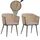 Proregal Gartenstuhl 61 x 57 x 82 cm creme 2 St.