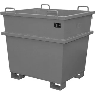 Bauer Südlohn Universalcontainer UC 1000, lackiert, Mausgrau