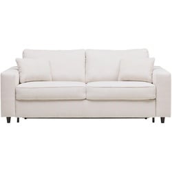 Schlafsofa Agneta in Beige mit Bettfunktion