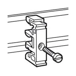 Legrand 036478 Hutschienenadapter mit Bohrung für Schrauben 4 mm (M4) 1