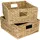 HMF Aufbewahrungskorb geflochten aus Wasserhyazinthe Seegras 30 x 34 x 15 cm beige