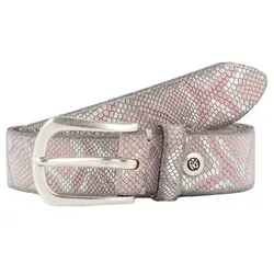 b.belt Gürtel Leder rose/silver-metallic 95 cm