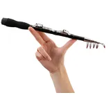 DAZZLEEX Tragbare Angelrute Reise Teleskop Angelrute Kleine Angelrute 33cm Angelrute 1.0m