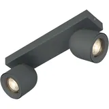 Böhmer Leuchten Böhmer Deckenstrahler 2xGU10 grau 42002