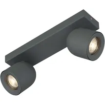 Böhmer Leuchten Böhmer Deckenstrahler 2xGU10 grau 42002
