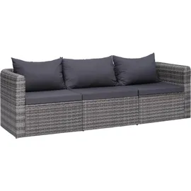 vidaXL Garten-Sofagarnitur grau
