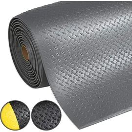 etm Arbeitsplatzmatte PVC 60 x 250 cm Grau