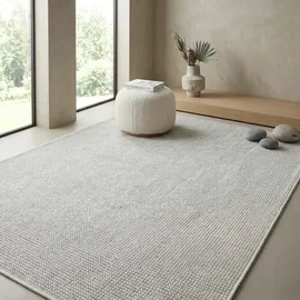Sehrazat Teppich SEHRAZAT "Ada, auch als Läufer", grau (grau cream), B:80cm H:10mm L:300cm, Polyester, Teppiche, Teppich, Kurzflor, robust, Wohnzimmer