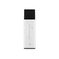 MediaRange USB 3.0 Hochleistungs Speicherstick 256GB - Mini USB Flash-Laufwerk mit hochwertigem Aluminium Gehäuse, externe Speichererweiterung mit Lesegeschwindigkeit von bis zu 300 MB/s, Farbe Silber