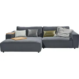 Musterring Eckcouch Flachgewebe 3-Sitzer Schwarz