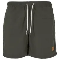 URBAN CLASSICS Block Swim Shorts Olive,