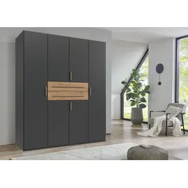 WIMEX Drehtürenschrank Digit 180 x 208 x 58 cm Schwarz
