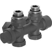 Mexen Uni-Term Heizkörperventil Duplex DN50 Anthrazit