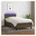 vidaXL Boxspringbett 100 x 200 cm Dunkelbraun