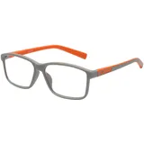 DOOViC Lesebrille 2,75 Blaulichtfilter Herren Grau Rechteckig Vollrand Kunststoff Federscharnier Computer Brille mit Stärke für Damen
