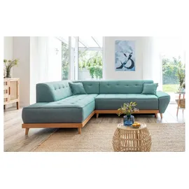 miuform Eckcouch Polyester 2-Sitzer Türkis