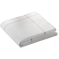Exner 5er Set Küchentücher / Geschirrtücher weiß mit Zierstreifen 50 x 70 cm