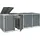 MCW Mülltonnenverkleidung H74 126 x 98 cm grau-weiß