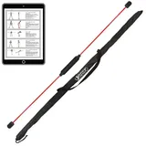 Best Sporting Swingstick Swingstick in rot mit Tasche (10-St), Gymnastikstab mit Anleitung für 16 Übungen