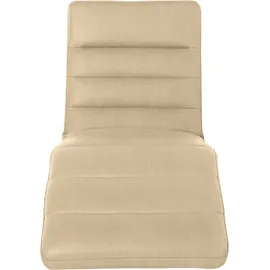 W.Schillig Relaxliege daily dreams Leder/Polyester 75 x 91 x 170 cm Beige mit Kissen