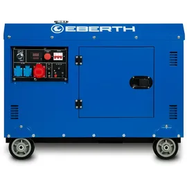 Eberth 8000W Diesel, Stromerzeuger mit 13,9 PS, 4-Takt Dieselmotor, 3-Phasen Stromgenerator mit 1x 400V, 2x 230V, 1x 12V,