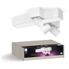 Philips Hue LED-Deckenleuchte Centris Cross 3 Spots White & Color Ambiance Weiß