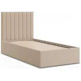 mebligo Polsterbett 90 x 200 cm Beige