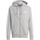 Adidas Essentials French Terry 3-Streifen Kapuzenjacke Medium Grey Heather / White 2XL