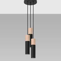 Sollux SL.1014 Hängeleuchte PABLO 3P schwarz