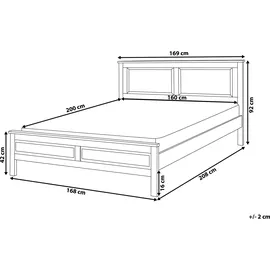 Beliani Olivet 160 x 200 cm Weiß