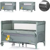 Chipolino Reisebett Relax 2 Ebenen, Vorderseite absenkbar, Seiteneingang, Tasche