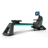 Sportstech Rudergerät sRow Lite, Magnetwiderstand, App‐kompatibel, leise & klappbar, mit LED‐Beleuchtung & Tablet‐Halterung