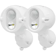 MR. BEAMS LED-Außenstrahler mit Bewegungsmelder MBN342 Weiß 2er-Pack