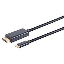 S/CONN maximum connectivity USB-C Adapterkabel DisplayPort 3,00 m Schwarz