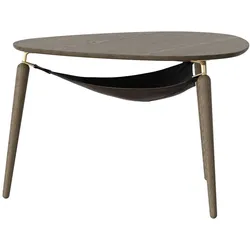 UMAGE - Hang Out Couchtisch, Eiche dunkel / Messing
