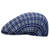 Kangol Flat Cap (1-St) Schirmmütze mit Schirm blau S (54-55 cm)