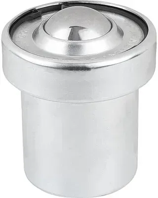 KUGELROLLE MIT FEDERELEMENTEN, FORM:C STAHL, KOMP:EDELSTAHL