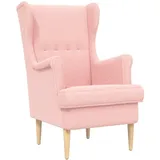 vidaXL Sessel Rosa Stoff 0 x 0 x 0 cm Rosa mit Kissen