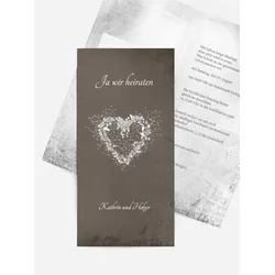 Hochzeitskarten Einladungen selbst gestalten mit Spruch und Fotos im Onlinedesigner bei Meine-Kartenmanufaktur.de