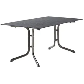 Sieger Klapptisch 160x90cm Stahl/Polytec Dunkelgrau