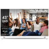 Thomson - 43 Zoll (109cm) 4K Ultra HD Weiß - Google TV - WLAN, HDR, Triple Tuner, USB, HDMI, DVB-C-S2-T2, AV IN, CI+, A+ Panel - 43UG4S14W - 2025